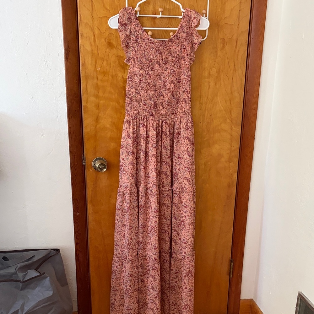 MELLODAY Rose Paisley Maxi Dress
